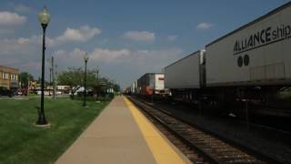 BNSF 6096 West Westmont Illinois [upl. by Ayotnom447]