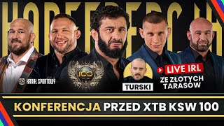 XTB KSW 100 KONFERENCJA PRZED GALĄ  CHALIDOW VS BARTOSIŃSKI DE FRIES VS STOSIĆ I INNE HITY [upl. by Enaed]