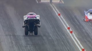 Must WATCH AMAZING NHRA Funny Car run in Las Vegas [upl. by Oileduab929]