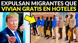 EEUU EXPULSA MIGRANTES QUE VIVÍAN GRATIS EN HOTELES [upl. by Dickie]