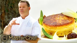 Gary Mehigan Masterclass Twice Cheese Cooked Soufflé  MasterChef Australia [upl. by Artair]