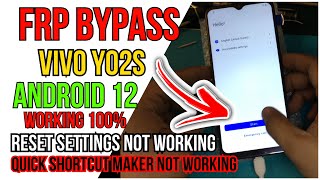 vivo Y02s  Y16 frp bypass Android 12 No need pc [upl. by Aeniah]