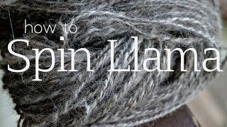 Spinning and Plying Llama Fiber [upl. by Learrsi]