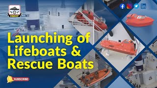 Launching of Lifeboats amp Rescue Boats  3D Animated Explanation [upl. by Repsihw]