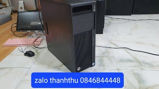 Đã bán PC HP Z440 Workstation xeon  24 28Cpu ram 32 ssd 256 hdd 2T card rời 4G pc [upl. by Dej]