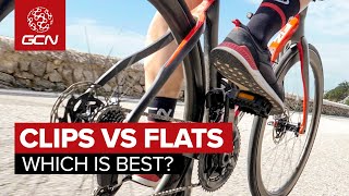 Are Road Pedals Faster than Flat Pedals  Clips vs Flats Hill Climb Challenge [upl. by Ahsiatal]