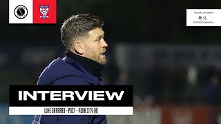 INTERVIEW  Luke Garrard post  York City H 7th January 2024 [upl. by Heater]