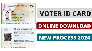 Voter id card download online 2024  New Voting id card kaise download kare 2024  eepic card [upl. by Aillicec984]