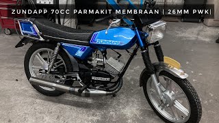 Zundapp 70cc Parmakit membraan  26mm PWK  4K [upl. by Aloz516]