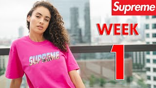 SUPREME IS BACK SUPREME WEEK 1 FW23 Unboxing and Lookbook [upl. by Rehteh]