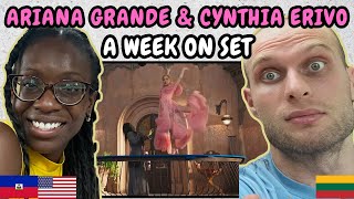 REACTION TO Ariana Grande amp Cynthia Erivo  Wicked  A Week On Set  FIRST TIME WATCHING [upl. by Loux]