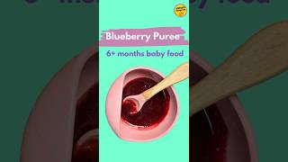 Blueberry Puree for 6 months babies  Baby food recipes babyrecipes babyfoodrecipes trending [upl. by Harak]