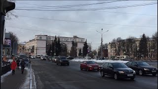 Прогулка по Ярославлю  видео От Волковского театра до Октябрьского моста [upl. by Andree]