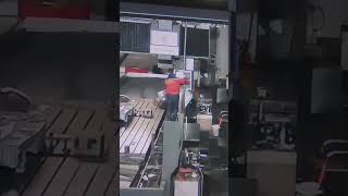 cnc machine turning milling factory tehnology manufacturing runcnc cncturningmachine crash [upl. by Shane]