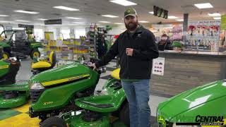 JOHN DEERE S240 VS X330 With salesman Mike Ross [upl. by Ediva]