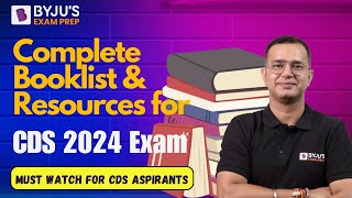 Complete Booklist amp Resources for CDS 2024 Exam  Best Books for CDS Exam Preparation  CDS 2024 [upl. by Atiuqa]