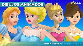 5 Cuentos  LA PRINCESA Y EL GUISANTE y 4 Princesas animados  Cuentos infantiles para dormir [upl. by Anavas656]