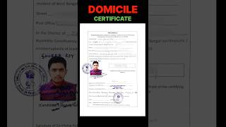 🚨DOMICILE CERTIFICATE For WBJEE Counselling 2024✅  WBJEE Domicile  WBJEE Counselling Process 2024📝 [upl. by Ariek]