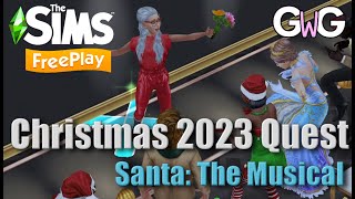 The Sims Freeplay Santa The Musical Christmas 2023 Quest 🧑‍🎄 [upl. by Meekahs]