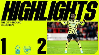 HIGHLIGHTS  Nottingham Forest vs Arsenal 12  Gabriel Jesus Saka [upl. by Kylynn260]