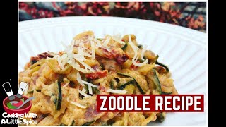 Flavor Loaded Zoodle Recipe  Zucchini Noodles [upl. by Atnuahc743]