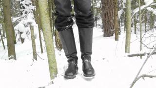 Russian Jackboots in winter forest  Юфтевые сапоги в зимнем лесу [upl. by Nichole]