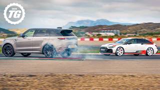 Range Rover Sport SV vs Audi RS6 GT Track Battle [upl. by Ahsiat339]