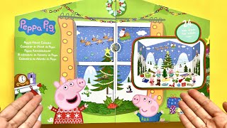 ASMR Peppa pig advent calendar oddly satisfying unboxing no talking [upl. by Odraner]