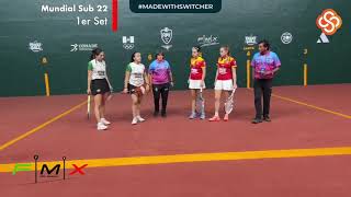 Mundial Juvenil Sub 22 Noviembre del 2023 Final de Frontenis Femenil entre México VS España [upl. by Haliehs849]