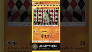 TOP RARE CARD LARVITAR POKEMON pokemon tcgshorts tcgfamily pokemongo pokémon vstars vmax [upl. by Eiuol21]