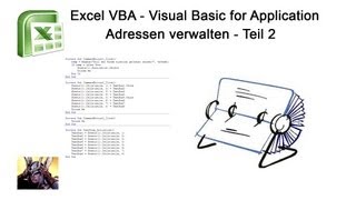 Excel VBA  Userform Combobox  Adressen verwalten Teil 2 von 2 Reloaded [upl. by Ellynad]