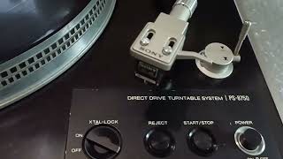 SONY PS8750 TTS8000 Drive High End Turntable 1975 first Quartz lock ever SOLD [upl. by Atibat432]