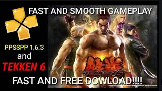 TEKKEN 6  PPSSPP GOLD v163LATEST VERSION DOWNLOAD [upl. by Joyan]