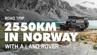 Our NORWAY ROAD TRIP with a Land Rover DEFENDER [upl. by Zorine597]