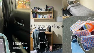 move into my accommodation with me  vlog  flat tour  first time in Manchester [upl. by Iznik57]