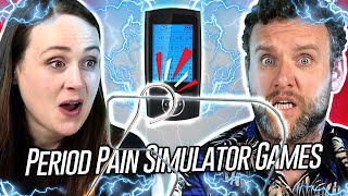 Irish People Try Games While Wearing A Period Pain Simulator [upl. by Dorren]