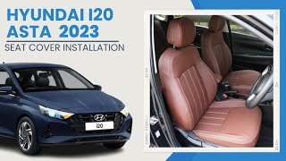 Hyundai i20 Asta 2023 Seat Cover Installation  Hyundai i20 2023  i20 Asta 2023 Seat Cover  truFIT [upl. by Parthen]