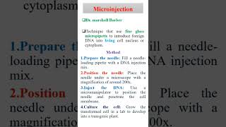 DNA transfer in plants using microinjection shorts viralshorts trending [upl. by Kiki]