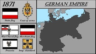 PrussiaGermany History with Map and Flags [upl. by Fleece617]