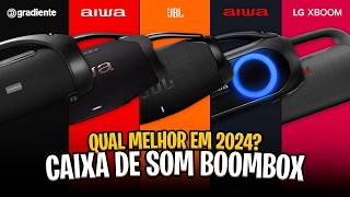 Top 5 Melhores CAIXA DE SOM BOOMBOX de 2024 Guia Completo ✅ [upl. by Raynell]