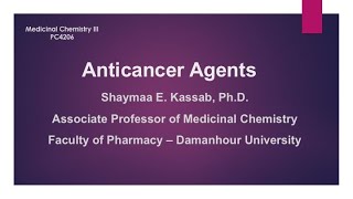 Anticancer Antimetabolites [upl. by Gottwald]