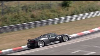 Porsche 918 Spyder tested hard on the Nürburgring Nordschleife Wicked 887 hp [upl. by Vivianna]