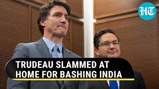 Trudeau A Laughing Stock Canada Oppn Leader Blasts PM For AntiIndia ProKhalistan Stand [upl. by Enileuqcaj57]