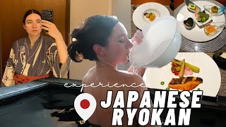 Japanese RYOKAN TOUR amp Authentic Dining Experience  Traditional Japanese Inn [upl. by Jazmin]