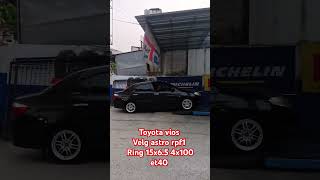 Vios pake velg ring 15 model Rpf1 silver vios toyotavios astrowheel viosindonesia shorts [upl. by Ciprian]