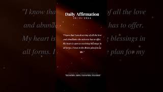 Daily Affirmation  ITS YOUR BIRTH RIGHT [upl. by Streetman]