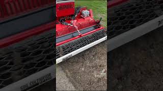 Ventrac with Soil Cultivator followed by Primary Seeder ventrac golfcourse seeder Mower tractor [upl. by Tollmann]