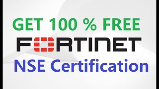 How to Get free certification from Fortinet  NSE Registration Process [upl. by Wahkuna]