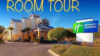 Holiday Inn Express Room and Lobby Tour  Charleston South Carolina [upl. by Ahsuoj720]