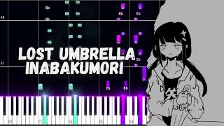 Lost Umbrella  Inabakumori PIANO TUTORIAL SHEET  MIDI IN THE DESCRIPTION [upl. by Bayard612]